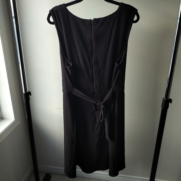 EUC Ricki's Cowl Neck Crepe Black Dress - Picture 8 of 10